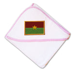 Baby Hooded Towel Burkina Faso Embroidery Kids Bath Robe Cotton - Cute Rascals