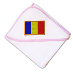 Baby Hooded Towel Chad Embroidery Kids Bath Robe Cotton - Cute Rascals
