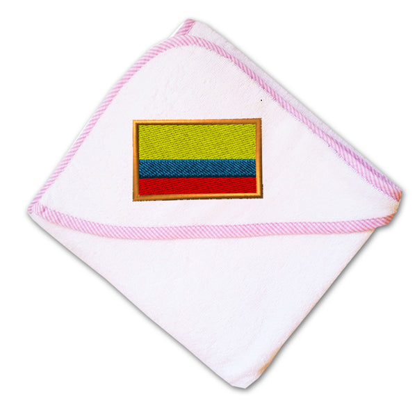 Baby Hooded Towel Colombia Embroidery Kids Bath Robe Cotton - Cute Rascals