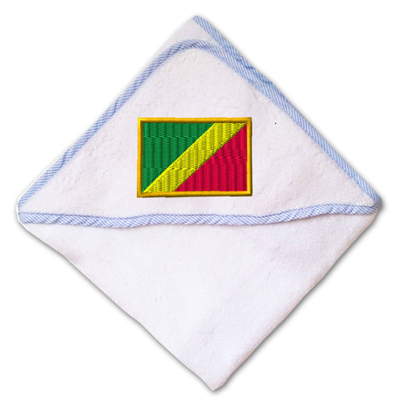 Baby Hooded Towel Congo Embroidery Kids Bath Robe Cotton - Cute Rascals