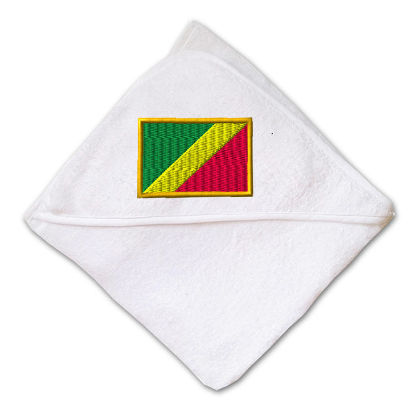 Baby Hooded Towel Congo Embroidery Kids Bath Robe Cotton - Cute Rascals
