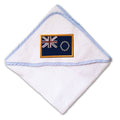 Baby Hooded Towel Cook Island Embroidery Kids Bath Robe Cotton