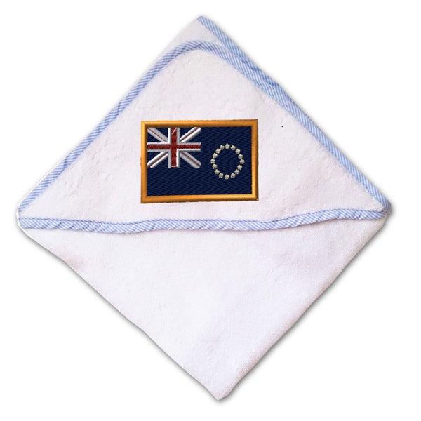 Baby Hooded Towel Cook Island Embroidery Kids Bath Robe Cotton - Cute Rascals