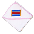 Baby Hooded Towel Costa Rica Embroidery Kids Bath Robe Cotton