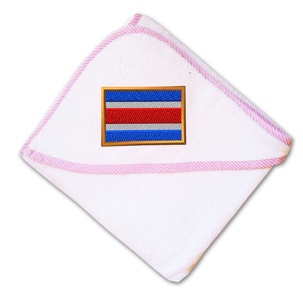 Baby Hooded Towel Costa Rica Embroidery Kids Bath Robe Cotton - Cute Rascals