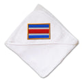Baby Hooded Towel Costa Rica Embroidery Kids Bath Robe Cotton