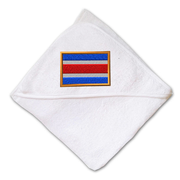 Baby Hooded Towel Costa Rica Embroidery Kids Bath Robe Cotton - Cute Rascals