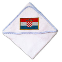Baby Hooded Towel Croatia Embroidery Kids Bath Robe Cotton - Cute Rascals
