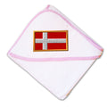 Baby Hooded Towel Denmark Embroidery Kids Bath Robe Cotton