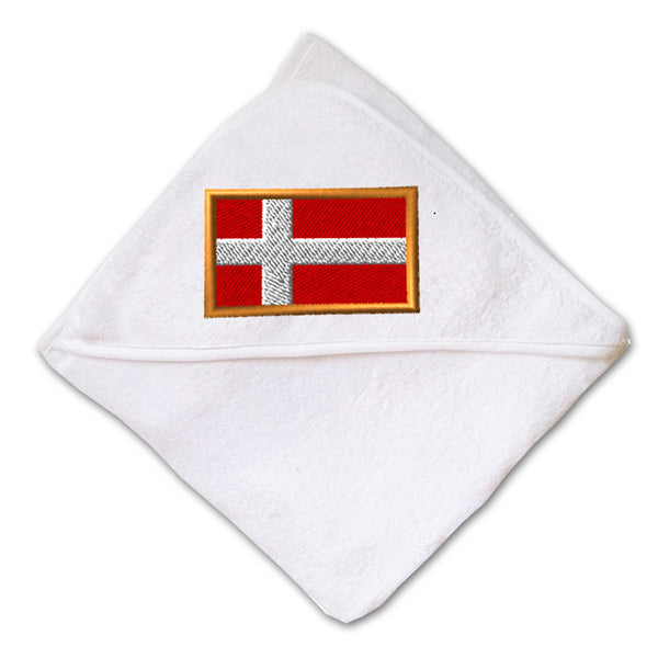 Baby Hooded Towel Denmark Embroidery Kids Bath Robe Cotton - Cute Rascals