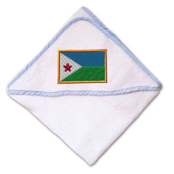 Baby Hooded Towel Djibouti Embroidery Kids Bath Robe Cotton - Cute Rascals