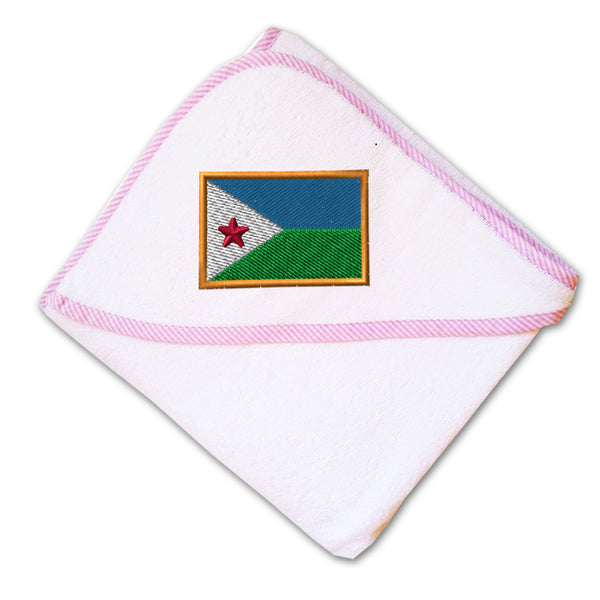 Baby Hooded Towel Djibouti Embroidery Kids Bath Robe Cotton - Cute Rascals