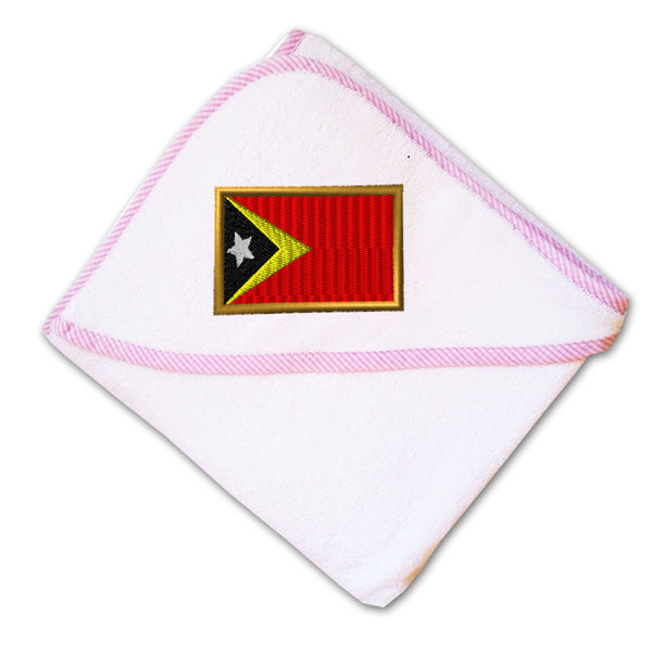 Baby Hooded Towel East Timor Embroidery Kids Bath Robe Cotton - Cute Rascals