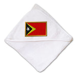 Baby Hooded Towel East Timor Embroidery Kids Bath Robe Cotton - Cute Rascals