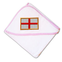 Baby Hooded Towel England Embroidery Kids Bath Robe Cotton - Cute Rascals