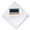 Baby Hooded Towel Estonia Embroidery Kids Bath Robe Cotton