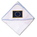 Baby Hooded Towel European Union Embroidery Kids Bath Robe Cotton