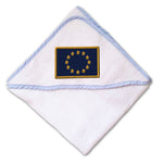 Baby Hooded Towel European Union Embroidery Kids Bath Robe Cotton - Cute Rascals