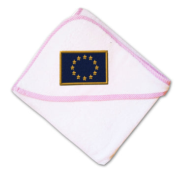 Baby Hooded Towel European Union Embroidery Kids Bath Robe Cotton