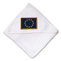 Baby Hooded Towel European Union Embroidery Kids Bath Robe Cotton - Cute Rascals