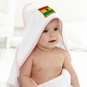 Baby Hooded Towel Ghana Embroidery Kids Bath Robe Cotton