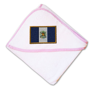 Baby Hooded Towel Guatemala Embroidery Kids Bath Robe Cotton