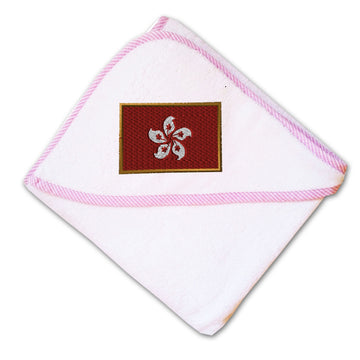 Baby Hooded Towel Hong Kong Embroidery Kids Bath Robe Cotton