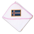 Baby Hooded Towel Iceland Embroidery Kids Bath Robe Cotton