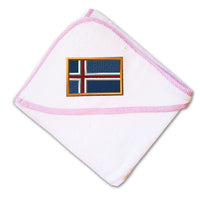 Baby Hooded Towel Iceland Embroidery Kids Bath Robe Cotton - Cute Rascals