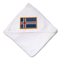 Baby Hooded Towel Iceland Embroidery Kids Bath Robe Cotton