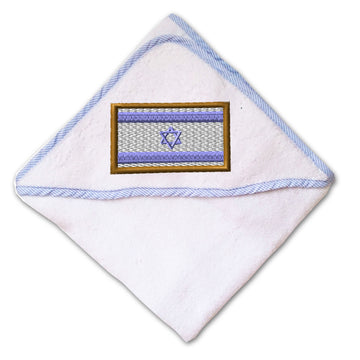 Baby Hooded Towel Israel Embroidery Kids Bath Robe Cotton