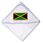 Baby Hooded Towel Jamaica Embroidery Kids Bath Robe Cotton - Cute Rascals