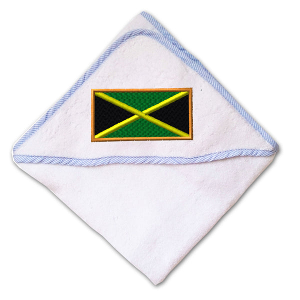 Baby Hooded Towel Jamaica Embroidery Kids Bath Robe Cotton - Cute Rascals