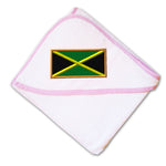 Baby Hooded Towel Jamaica Embroidery Kids Bath Robe Cotton - Cute Rascals