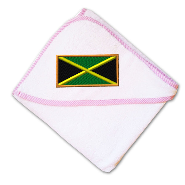 Baby Hooded Towel Jamaica Embroidery Kids Bath Robe Cotton - Cute Rascals