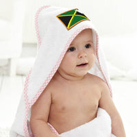 Baby Hooded Towel Jamaica Embroidery Kids Bath Robe Cotton - Cute Rascals