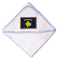 Baby Hooded Towel Kosovo Embroidery Kids Bath Robe Cotton