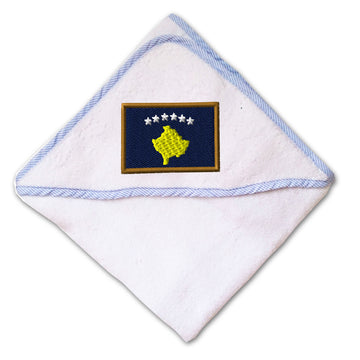 Baby Hooded Towel Kosovo Embroidery Kids Bath Robe Cotton