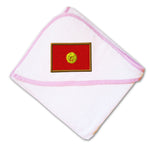 Baby Hooded Towel Kyrgyzstan Embroidery Kids Bath Robe Cotton - Cute Rascals