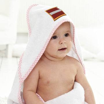 Baby Hooded Towel Latvia Embroidery Kids Bath Robe Cotton