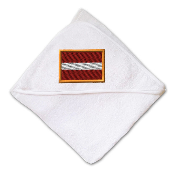 Baby Hooded Towel Latvia Embroidery Kids Bath Robe Cotton - Cute Rascals