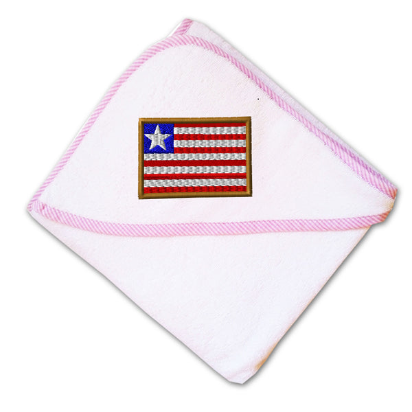 Baby Hooded Towel Liberia Embroidery Kids Bath Robe Cotton - Cute Rascals