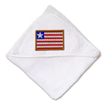 Baby Hooded Towel Liberia Embroidery Kids Bath Robe Cotton - Cute Rascals