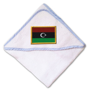 Baby Hooded Towel Libya Embroidery Kids Bath Robe Cotton