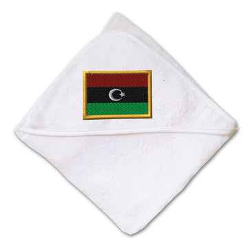 Baby Hooded Towel Libya Embroidery Kids Bath Robe Cotton