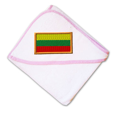 Baby Hooded Towel Lithuania Embroidery Kids Bath Robe Cotton