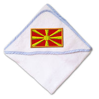 Baby Hooded Towel Macedonia Embroidery Kids Bath Robe Cotton - Cute Rascals