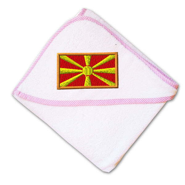 Baby Hooded Towel Macedonia Embroidery Kids Bath Robe Cotton - Cute Rascals