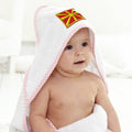 Baby Hooded Towel Macedonia Embroidery Kids Bath Robe Cotton