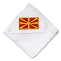 Baby Hooded Towel Macedonia Embroidery Kids Bath Robe Cotton